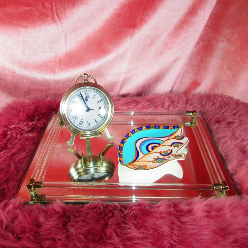 Pottery Barn Metal Desk Clock